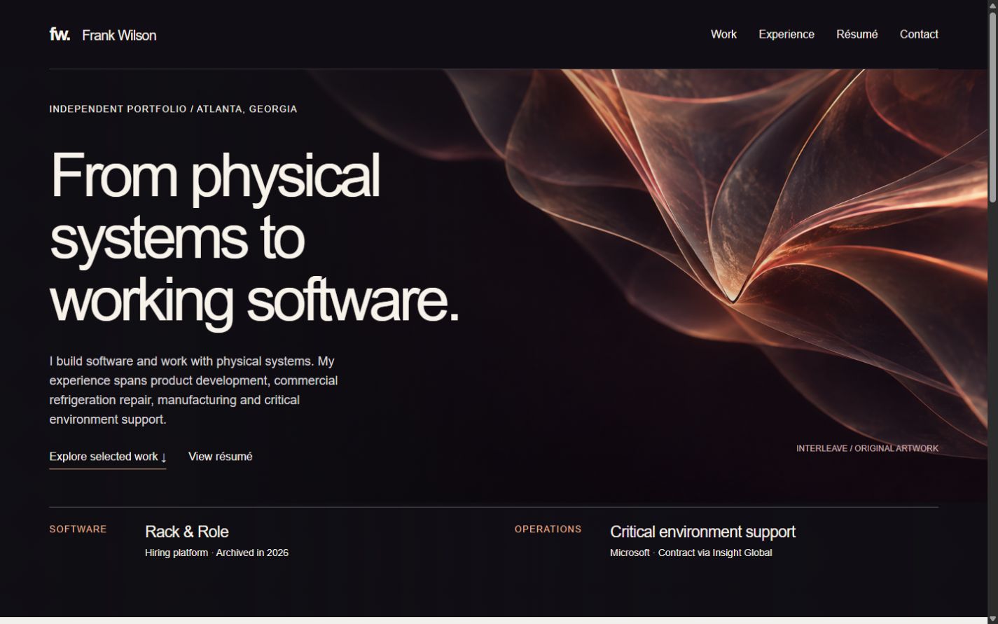 Interleave desktop opening