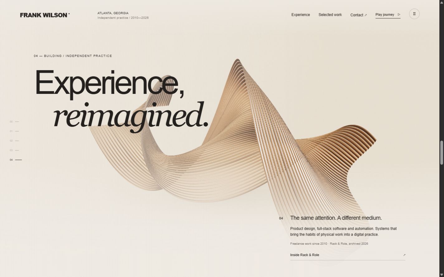 Warm folded surface accompanies independent software practice