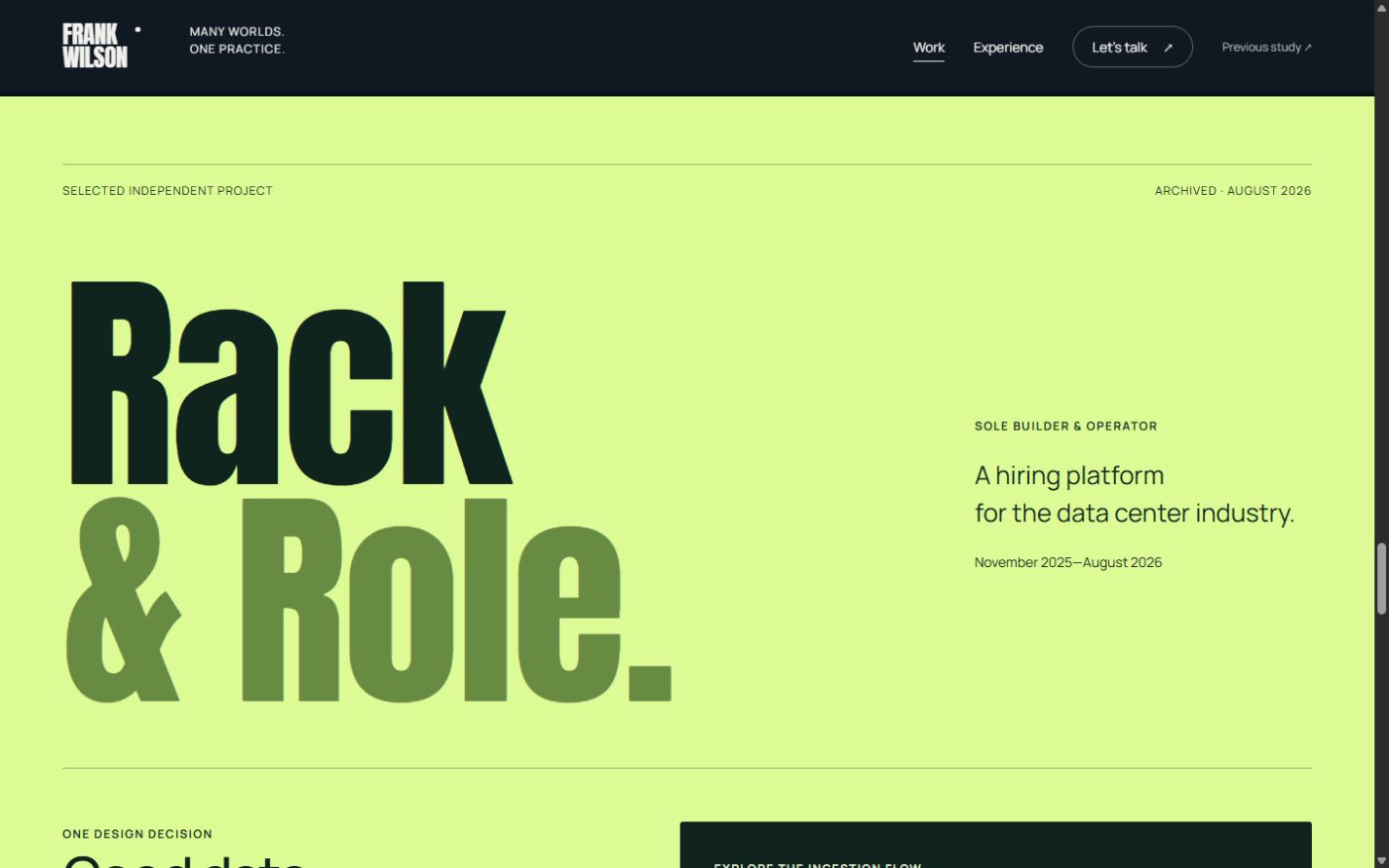 Rack and Role project treatment
