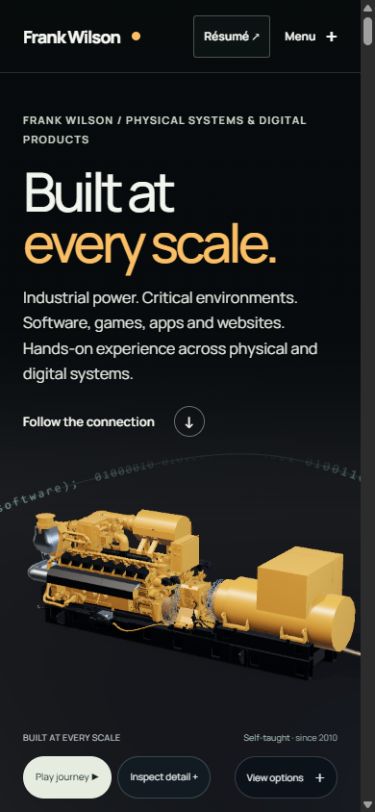 Phone opening with a faint background strand and unobstructed generator