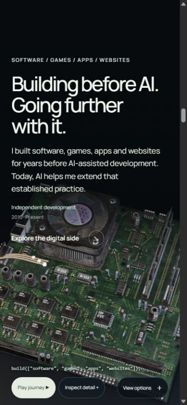Software chapter with the resolved code line in the footer